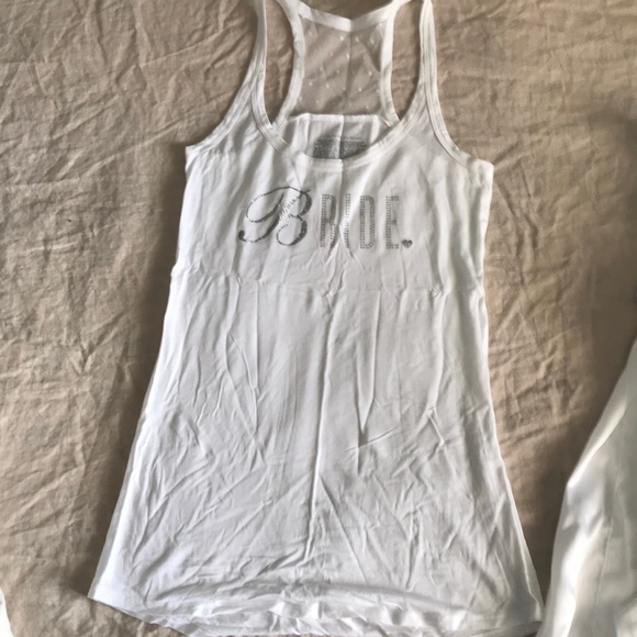 Bride bundle (tank, robe, tote, towels) - Picture 2 of 7